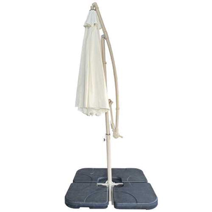 without Plastic base -10ft Offset Patio Umbrella
