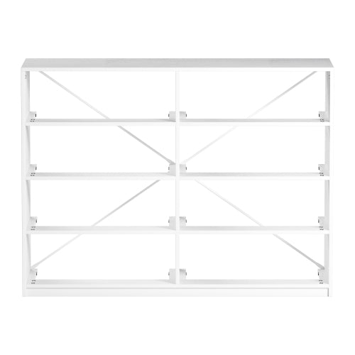 8-Drawer Dresser with Large Fabric Drawers, White