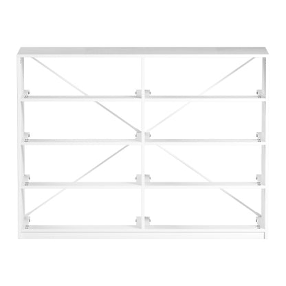 8-Drawer Dresser with Large Fabric Drawers, White