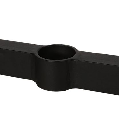 Outdoor Dining Table, Antique Matte Black