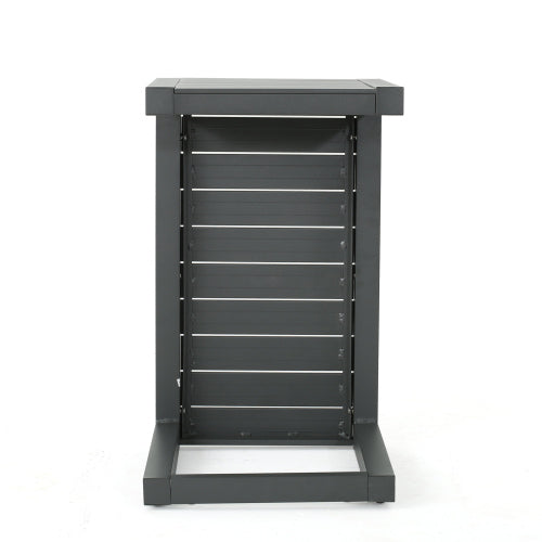 CAPE CORAL ALU C-SHAPED TABLE GREY