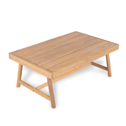 Patio Acacia Wood Rectangle Coffee Table, Teak