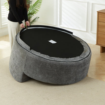 55 inch L Chenille Sponge Single Sleeper Chair, No Assembly