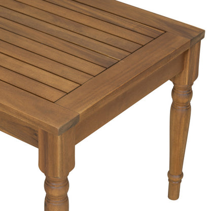 Acacia Classic Outdoor Coffee Table,Natural Finish