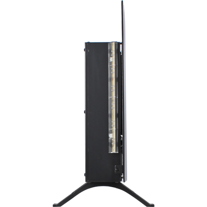 48 inch Curved Front Wall Mounted Electric Fireplace with remote and multi color flame & emberbed