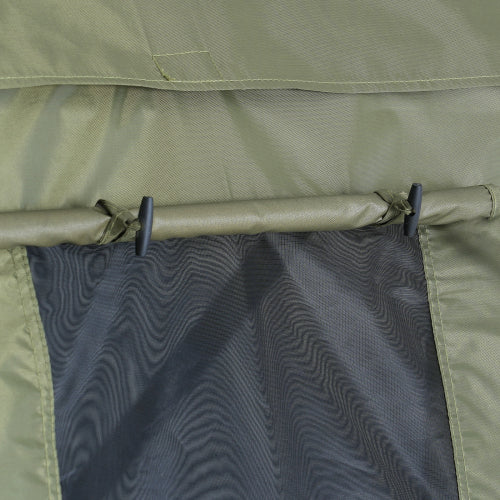 Pop Up Gazebo Tent, Pop-Up Screen Tent 6 Sided Canopy Sun Shelter with 6 Removable Privacy Wind Cloths & Mesh Windows, 10x10FT Quick Set Screen Tent with Mosquito Netting, Army Green