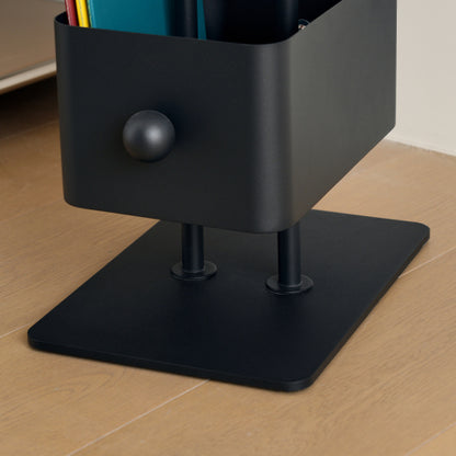 Gold Corner Box Bookshelf Side Table Storage Rack