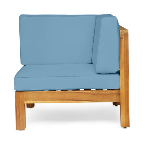 BRAVA X-BACK - 2 SEATER SECTIONAL LOVESEAT WITH COFFEE TABLE, BLUE