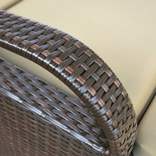 Outdoor Recliner Chair,Separate Adjustment Mechanism PE Wicker Adjustable Reclining Lounge Chair and Removable Soft Cushion,Modern Armchair and Ergonomic for Home, Sunbathing or Relaxation