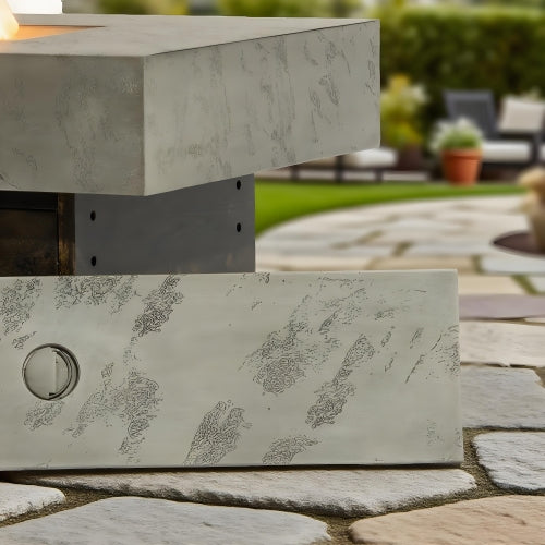 Tabletop Propane Fire Pits, 56 x 23 in, 50,000 BTU outdoor firepit table, Suitable for Outdoor, Patio, Balcony, three height options