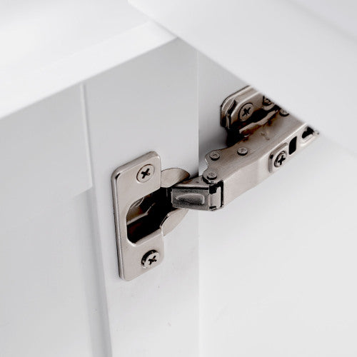 36 inch Shaker Style Free-Standing Bathroom Vanity Cabinet with Ceramic Sink, 4 Soft-close Drawers and 2 Soft-close doors