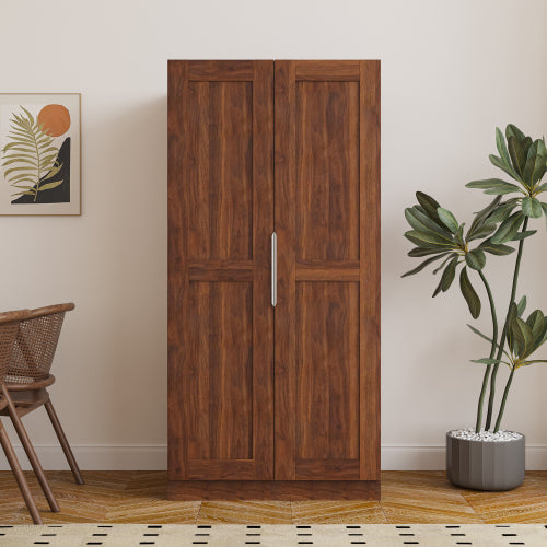 62.99in Kitchen Pantry Cabinet, Walnut Freestanding Buffet Cupboards Sideboard with Doors & Shelves