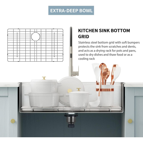 33 x 22 Drop In Stainless Steel Workstation Sink, 33 Inch 18-Gauge Stainless Steel Drop-In Kitchen Sink