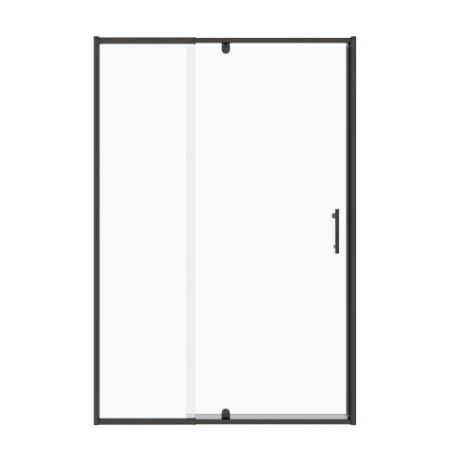 38-42" W x 71" H Piovt Swing Glass Shower Door,Pivot Frame Sliding Shower Door with 1/4"(6mm) Clear SGCC Tempered Glass,Matte Black Finish Shower Doors,Reversible Installation