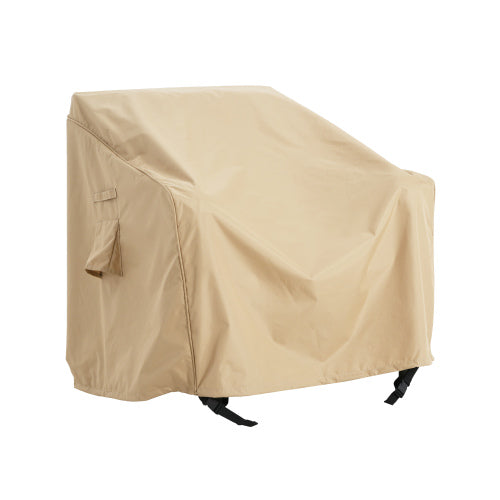 SHIELD PATIO OUTDOOR CLUB CHAIR COVER, BEIGE, SET OF 2