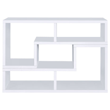 White Multi-purpose Convertible Bookcase L-Shaped Combined Storage TV Cabinet