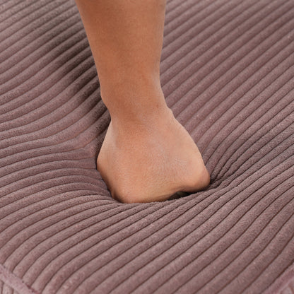 Upholstered Square Ottoman,Pink