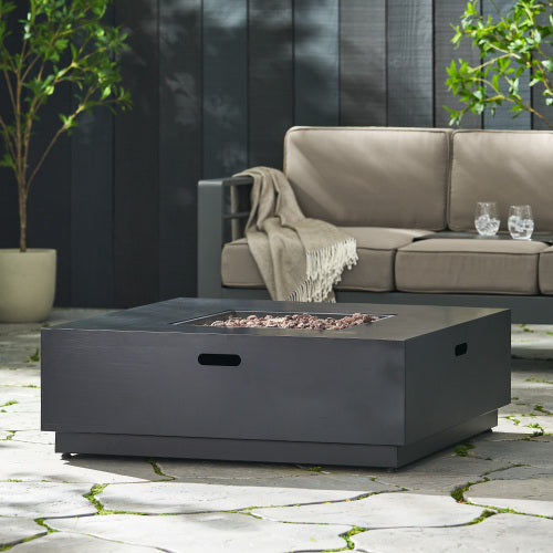 40  SQUARE IRON FIRE PIT - 50 000 BTU