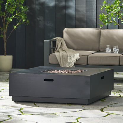 40  SQUARE IRON FIRE PIT - 50 000 BTU