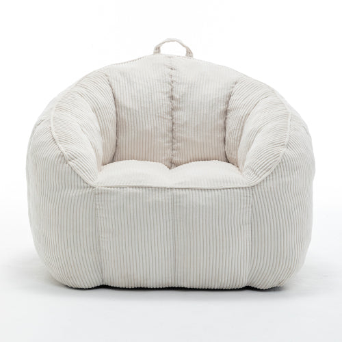 Corduroy Giant Adult BeanBag Sofa Chair with Armrests,Filler Included