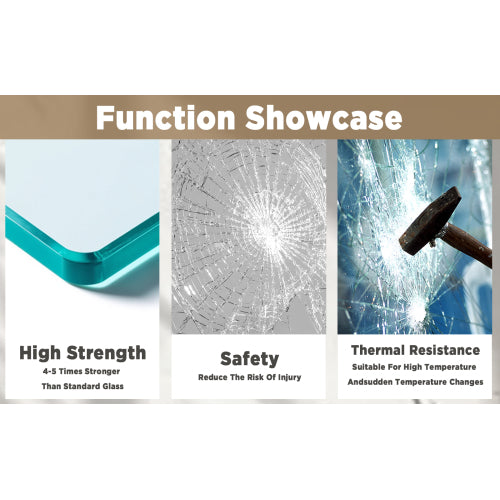 50-54 " x 72" Tempered Glass with Explosion Proof Film, Aluminum Frame Double Sliding Shower Door, "1/4 (6 mm), Stainless Steel handle,Brushed Nickel