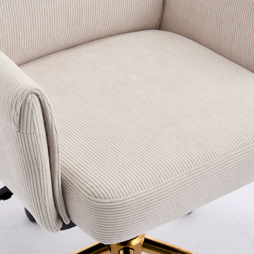 Mid-back liftable office chair, striped fabric, and ergonomically designed, is an excellent choice for working, studying or relaxing. The mid-back design provides a better sitting experience,White