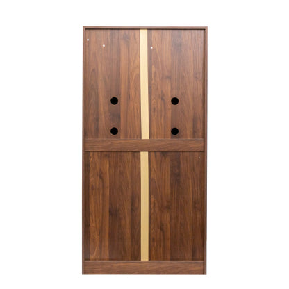 62.99in Kitchen Pantry Cabinet, Walnut Freestanding Buffet Cupboards Sideboard with Doors & Shelves