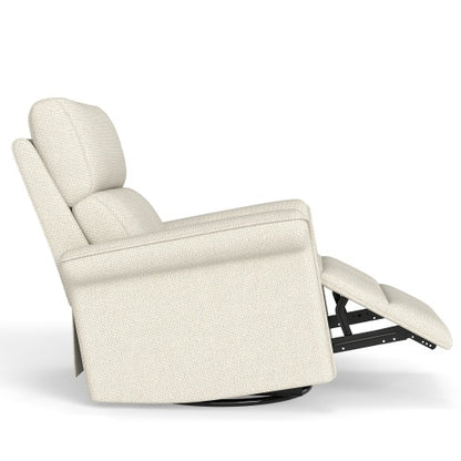 Power Swivel Rocker Recliner Chair for Adults,Rocking Glider Recliner for Small Spaces,Fabric Rocking Chair for Nursery,Single Sofa Recliner for Home Theater Living Room Bedroom(Fabric+Light Gray)