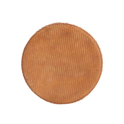 Evie Outdoor Patio Round MGO Side Table, Brown