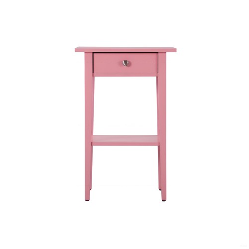 Bright Pink Contemporary Nightstand