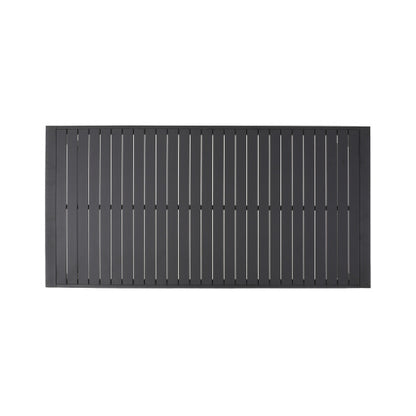 Outdoor Aluminum Dining Table, Black