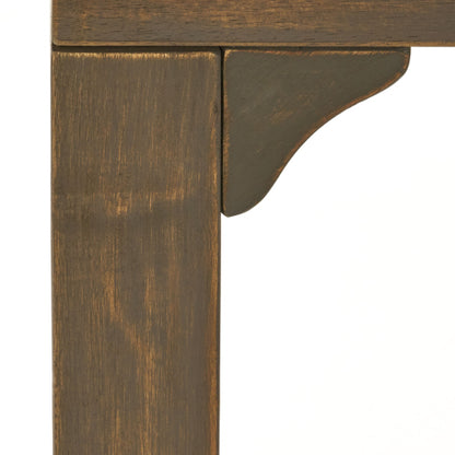 Outdoor Expandable Acacia Wood Dining Table, Gray