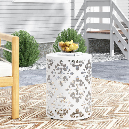 Outdoor Metal end Table -Large
