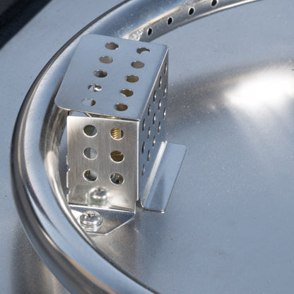 ANCHORAGE 32'' WOOD SQUARE MGO FIRE PIT GREY - 40,000 BTU