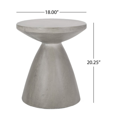 Outdoor LightWeight Concrete Side Table