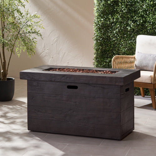 CUSTER 45'RECTANGULAR MGO FIRE PIT - 50,000 BTU