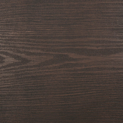 Rolando Outdoor Aluminum Dining Table with Steel Frame, Brown / Black