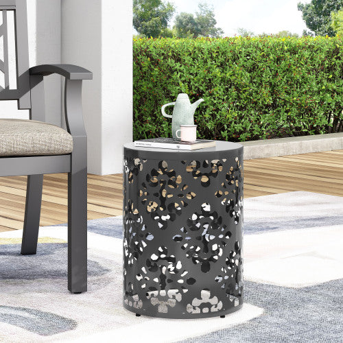 Outdoor Metal end Table -Large