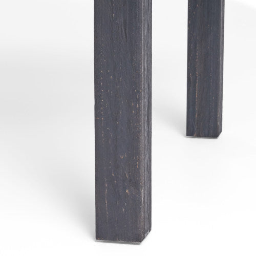 Outdoor Dining Chair Set of 2, Dark Grey With Light Grey Cushion