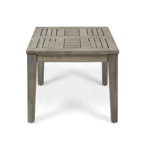 Hampton Outdoor Acacia Wood Side Table, 20 "W x 20 "D x 15.75 "H,