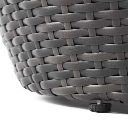 Outdoor Wicker 14.00" Patio Side Table