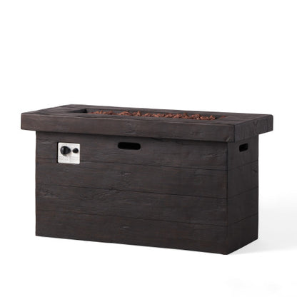 CUSTER 45'RECTANGULAR MGO FIRE PIT - 50,000 BTU