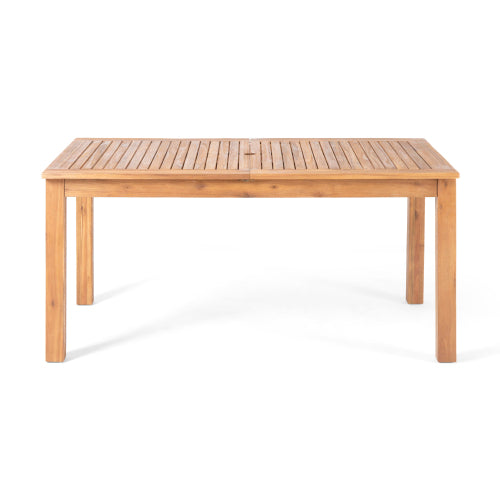 Outdoor Expandable Acacia Wood Dining Table,Natural