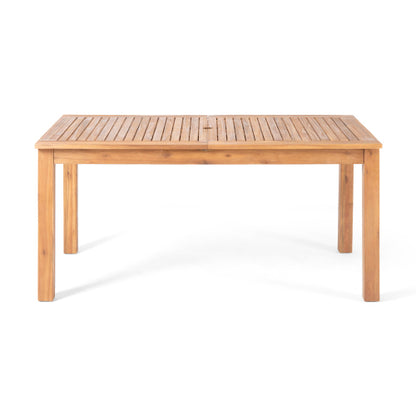 Outdoor Expandable Acacia Wood Dining Table,Natural