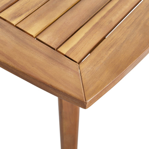 Indoor Square Acacia Wood Dining Table, Teak