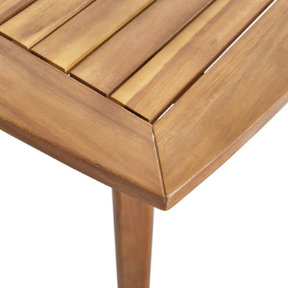 Indoor Square Acacia Wood Dining Table, Teak