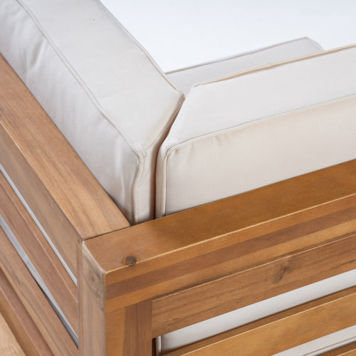 OANA 3-Piece LOVE SEAT SET WITH COFFEE TABLE, BEIGE