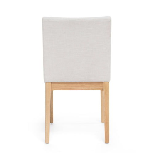 Set of 2 Contemporary Armless Rubberwood Dining Chairs, 300 LBS Weight Capacity