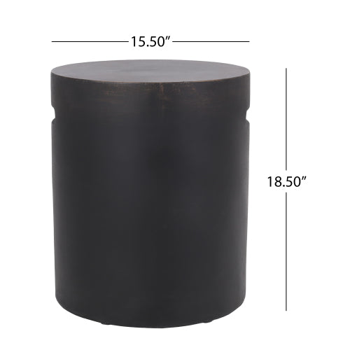 Outdoor LightWeight Concrete Side Table,Copper