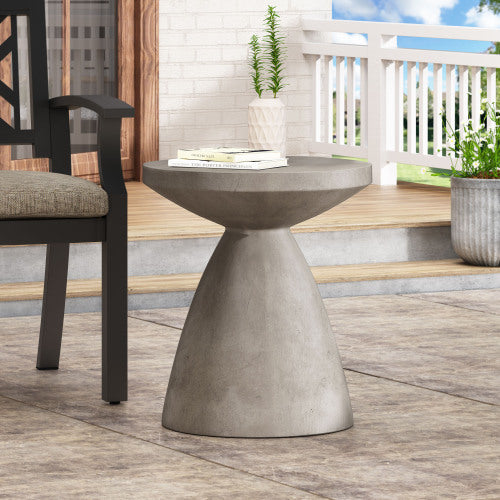 Outdoor LightWeight Concrete Side Table